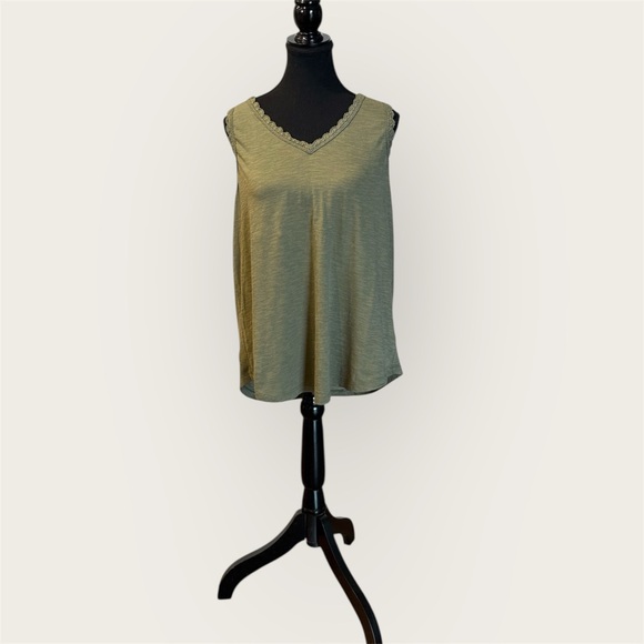 Natural Reflections Tops - Natural Reflections Sage Green Women's Tank Top
